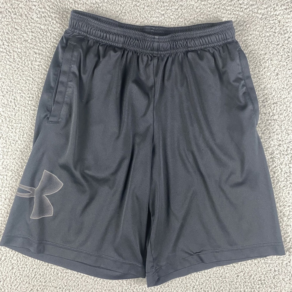 Under Armour Shorts Mens Medium UA Tech Graphic 9" Basketball Athletic Gym Baggy